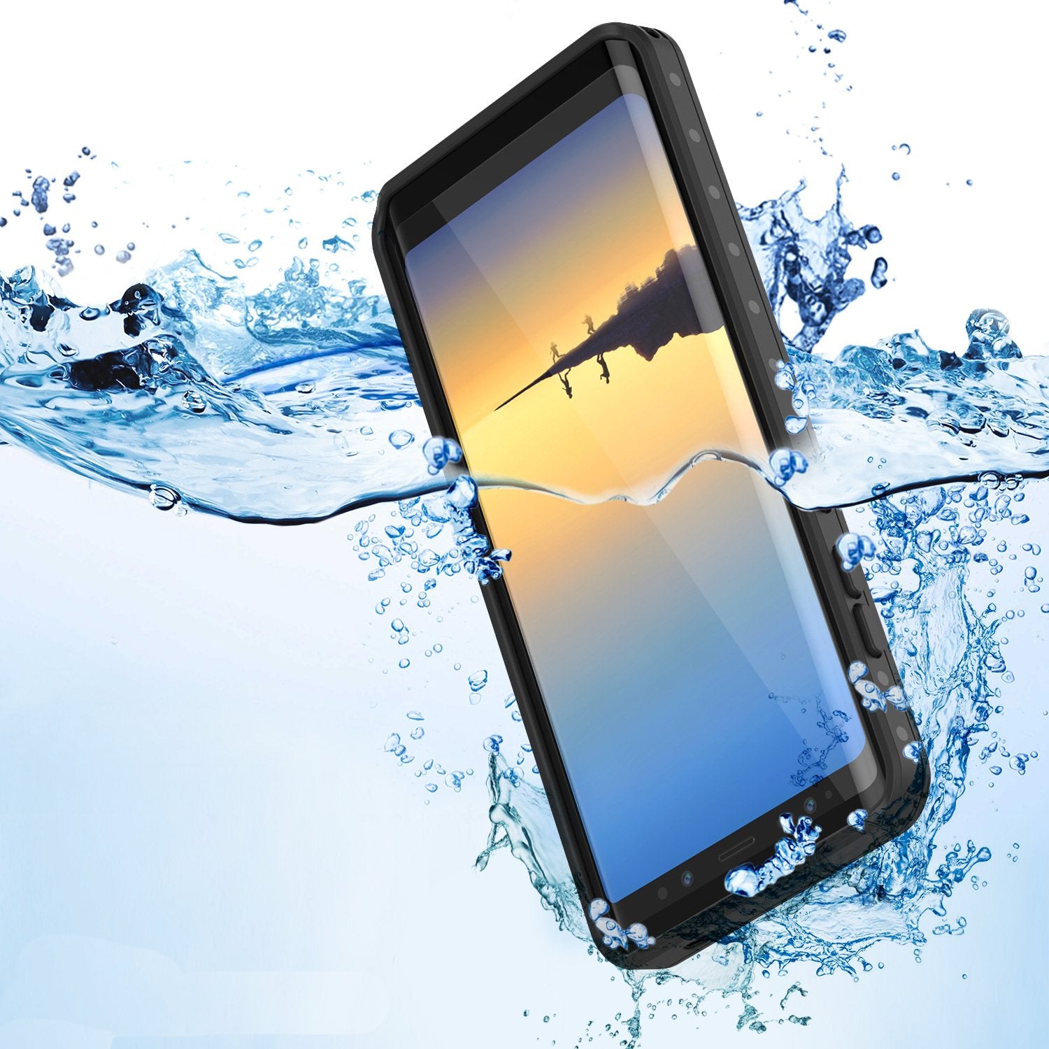 Galaxy Note 8 Waterproof Case, StudStar Series Armor Case [Clear]
