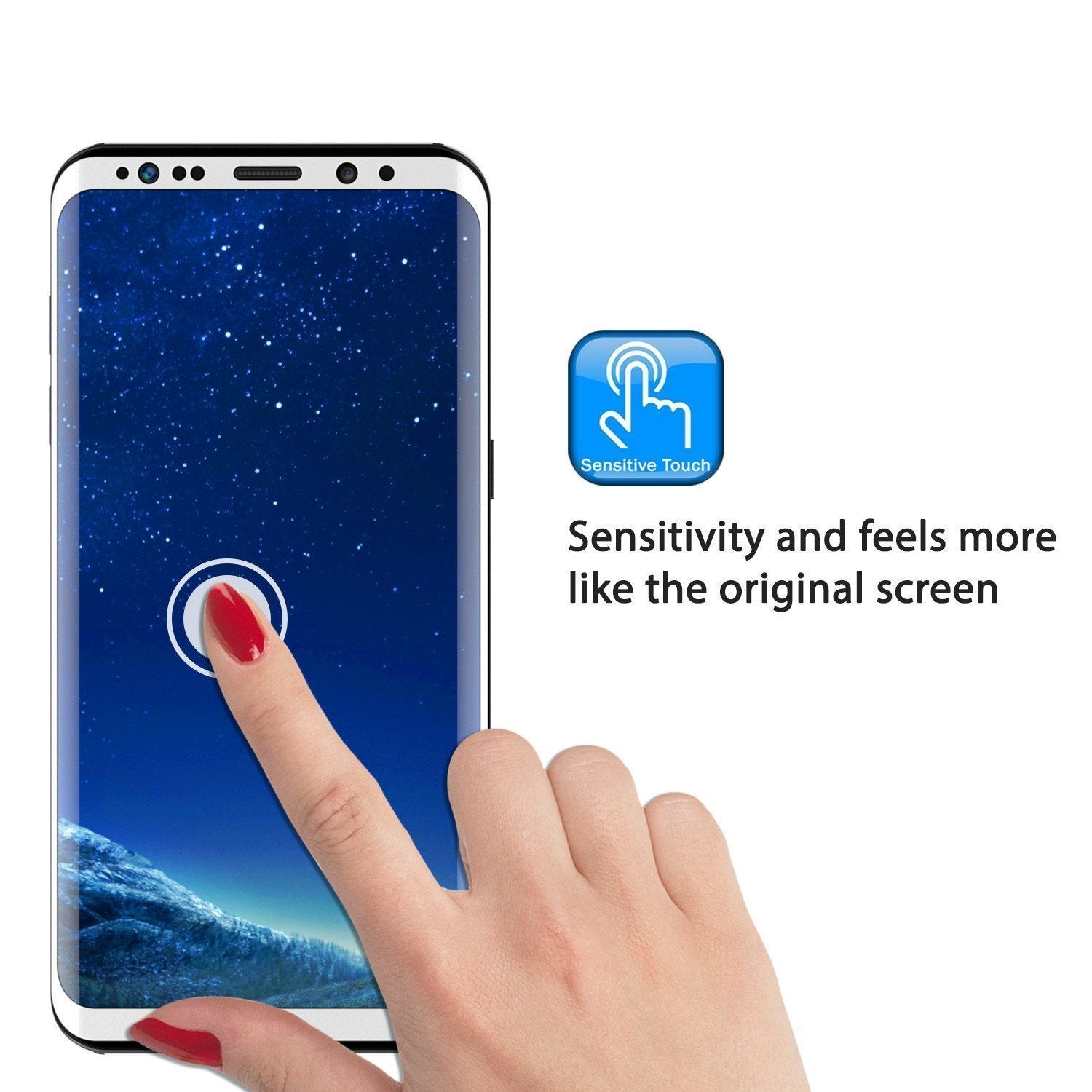 Galaxy S10+ Plus White Punkcase Glass SHIELD Tempered Glass Screen Protector 0.33mm Thick 9H Glass