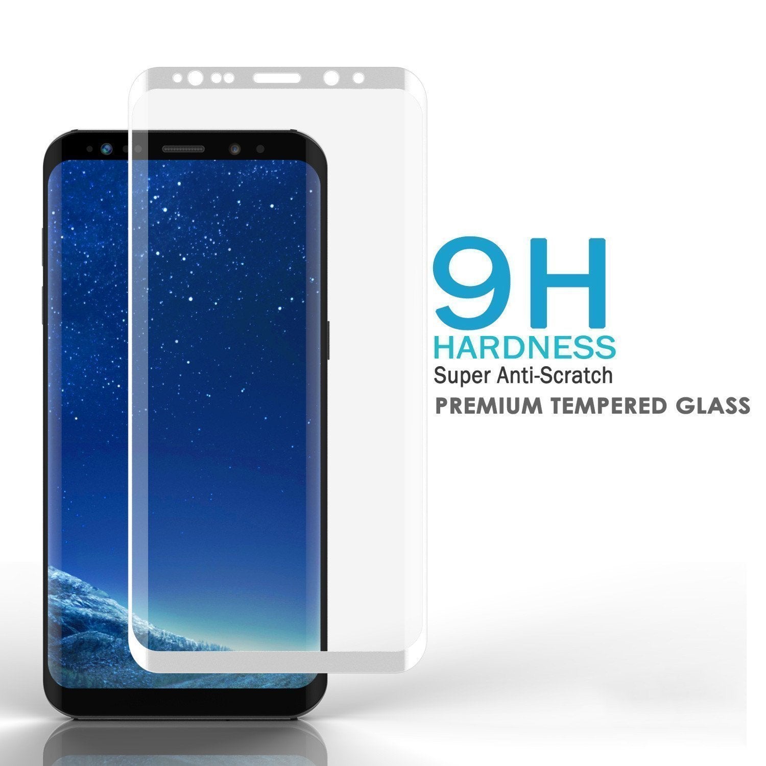 Galaxy S10  White Punkcase Glass SHIELD Tempered Glass Screen Protector 0.33mm Thick 9H Glass