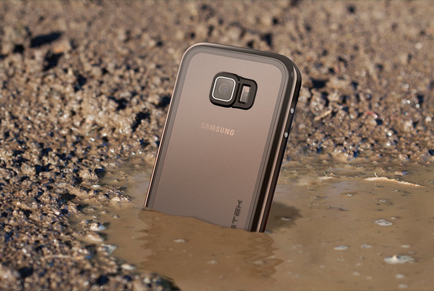 Galaxy S6 Waterproof Case, Ghostek Atomic 2.0 Silver Water/Shock/Dirt/Snow Proof | Lifetime Warranty