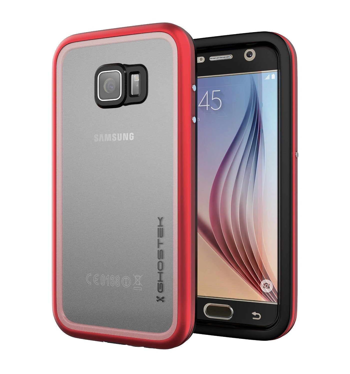 Galaxy S6 Waterproof Case, Ghostek Atomic 2.0 Red  Water/Shock/Dirt/Snow Proof | Lifetime Warranty