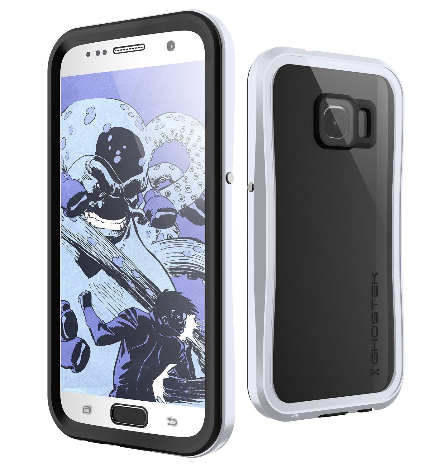 Galaxy S7 Waterproof Case, Ghostek Atomic 2.0 Silver Water/Shock/Dirt/Snow Proof | Lifetime Warranty