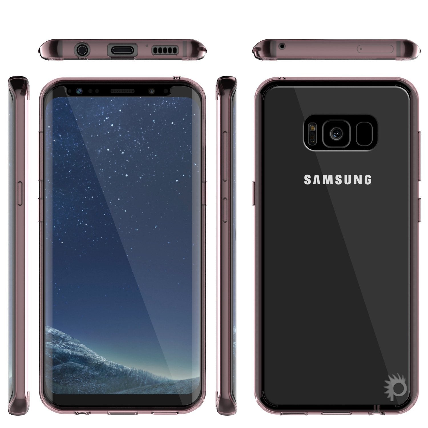 Galaxy S8 Case, Punkcase [LUCID 2.0 Series] [Slim Fit] [CRYSTAL PINK]