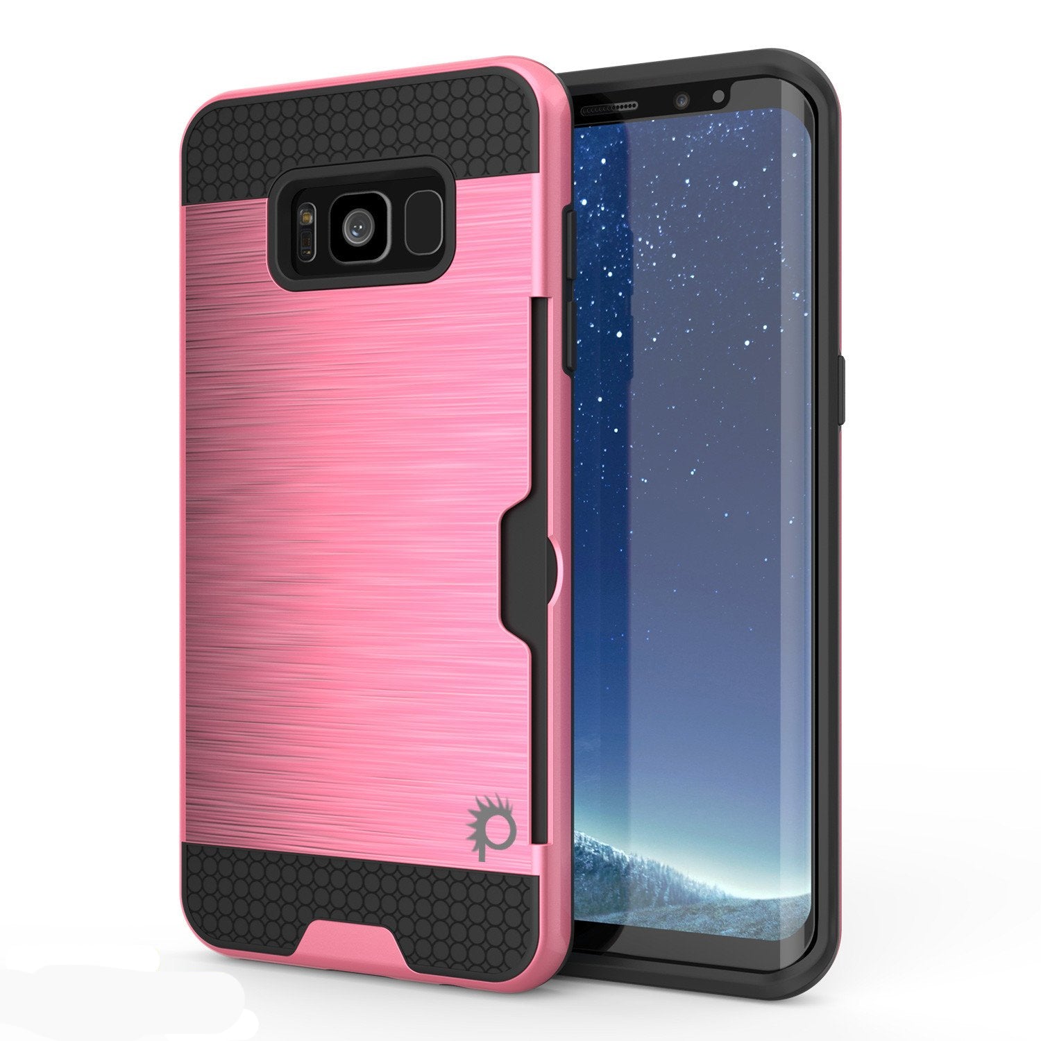 Galaxy S8 Case, PUNKcase [SLOT Series] [Slim Fit] [Pink]