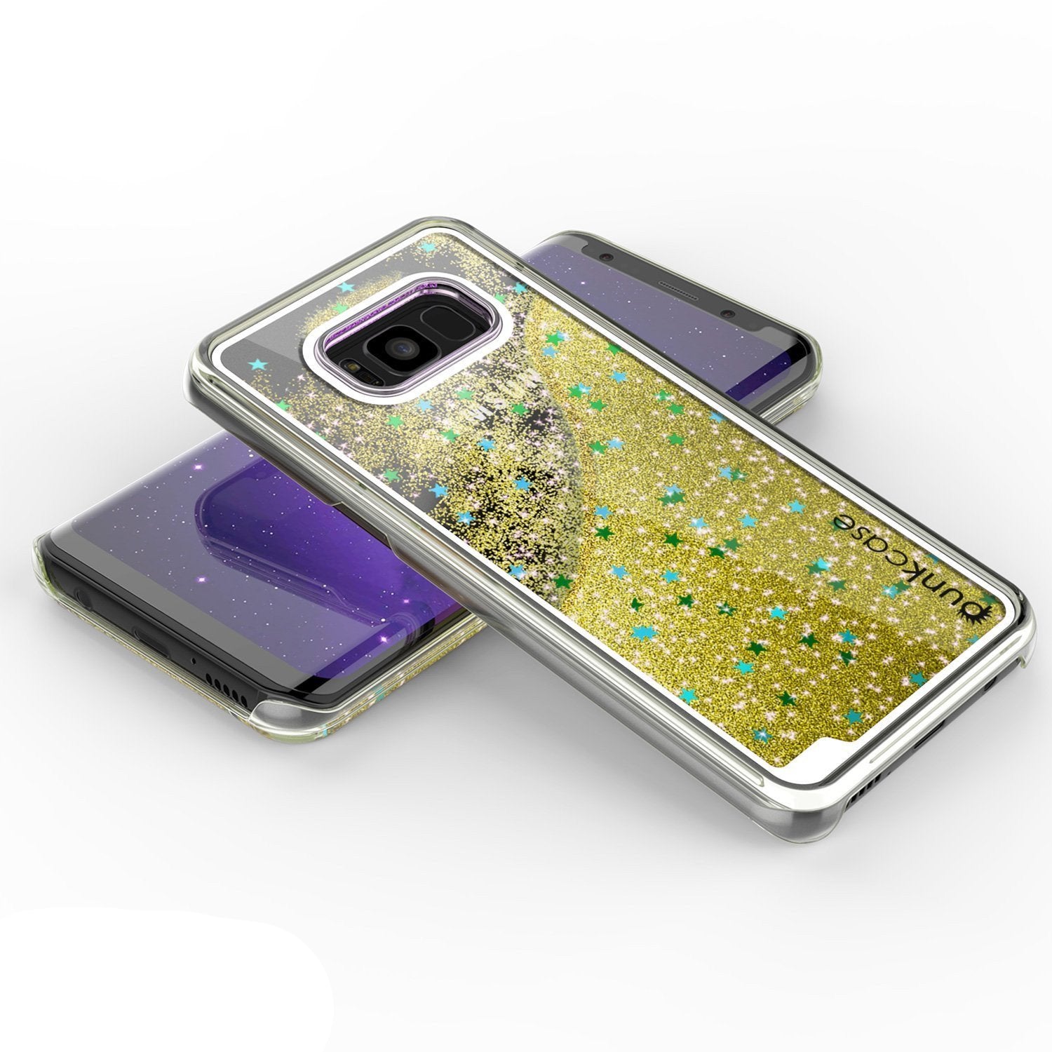 Galaxy S8 Case, Punkcase Liquid Gold Series Protective Glitter Cover