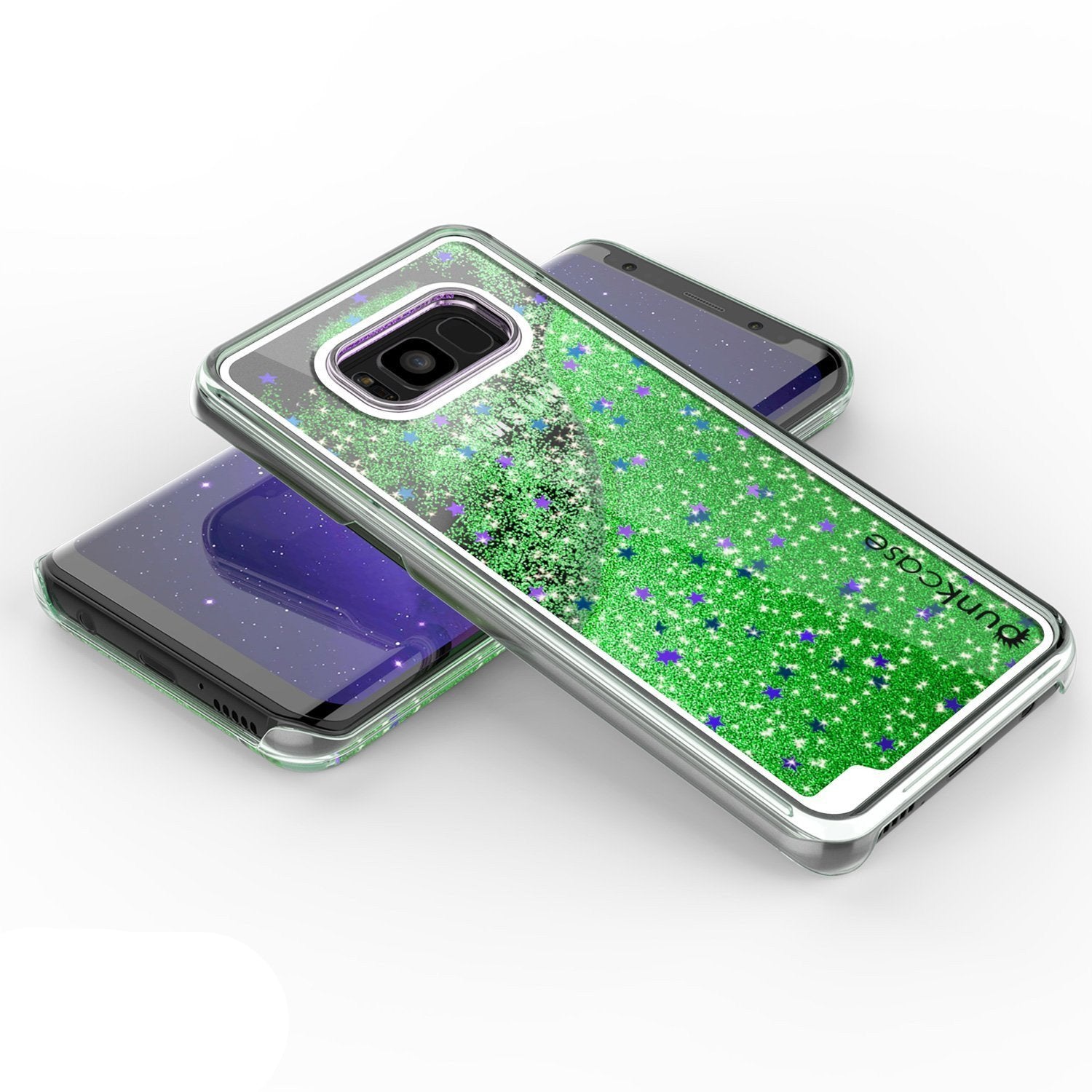 S8 Plus  Punkcase Liquid Green Series, Protective Dual Layer Cover