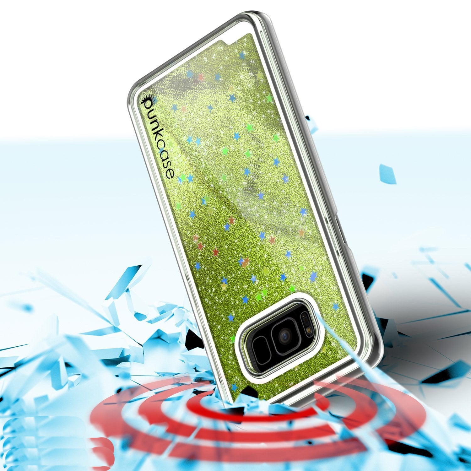 S8 Plus Punkcase, Liquid Light Green Series Dual Layer Cover