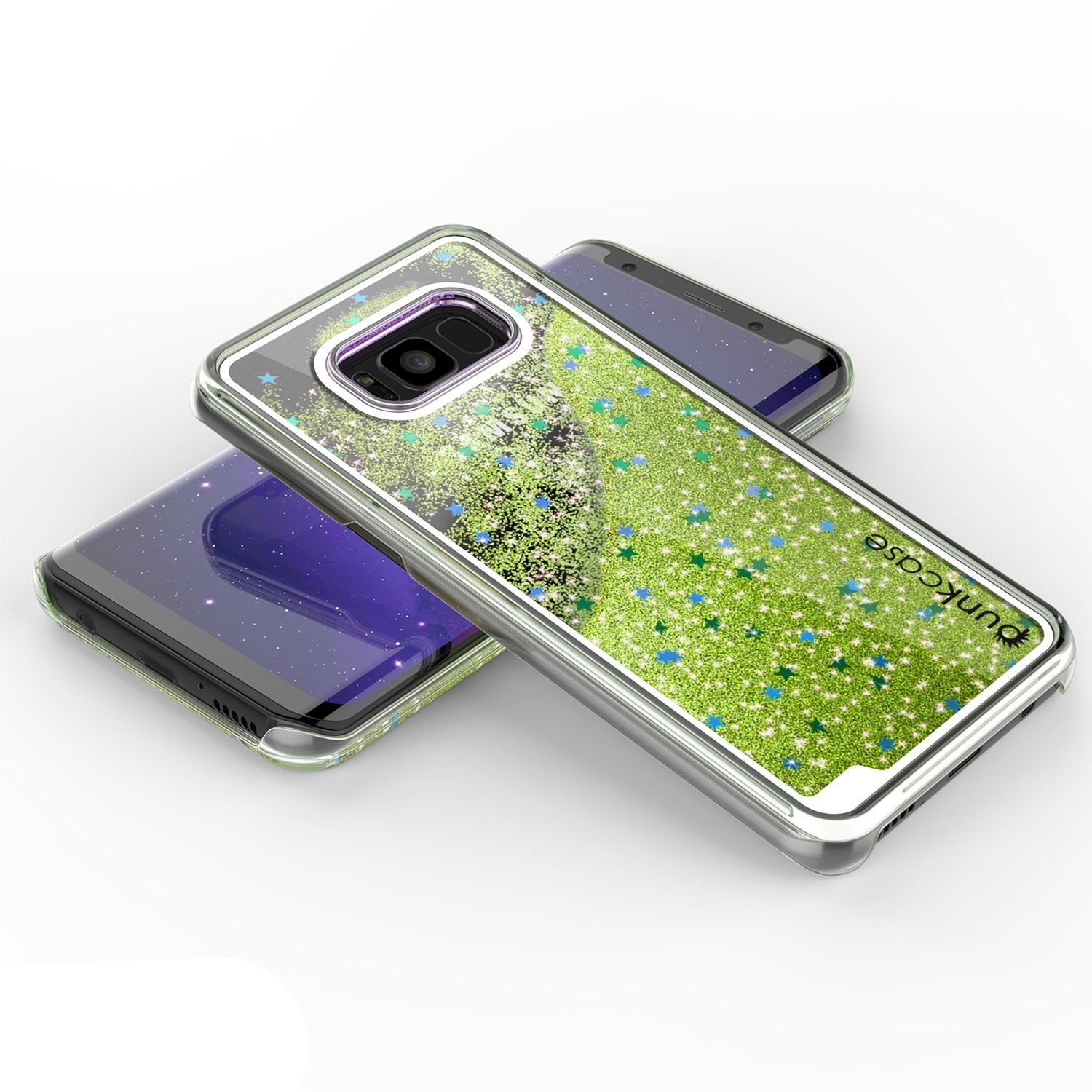 Galaxy S8 Case, Punkcase Liquid Light Green Series Protective Glitter Cover
