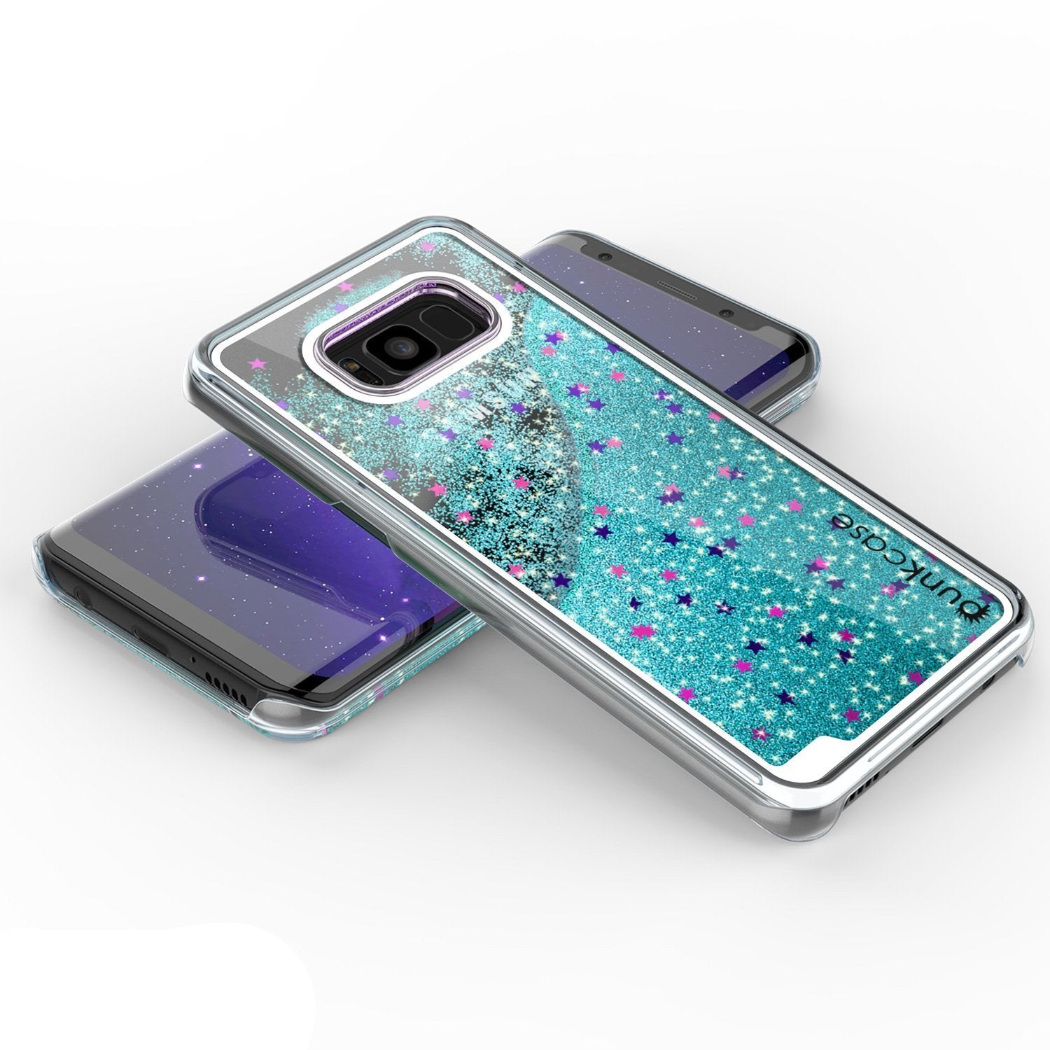 S8 Plus Punkcase, Liquid Teal Series Protective Dual Layer Cover