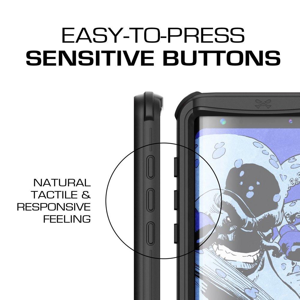 Galaxy S8 Plus Waterproof, Punkcase Ghostek Nautical Series, Black