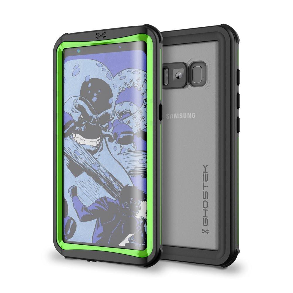 Galaxy S8 Plus Waterproof, Punkcase Ghostek Nautical Series, Green