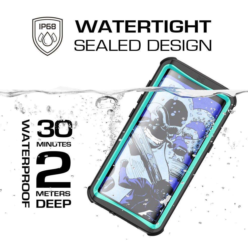 Galaxy S8 Plus Waterproof, Punkcase Ghostek Nautical Series, Teal