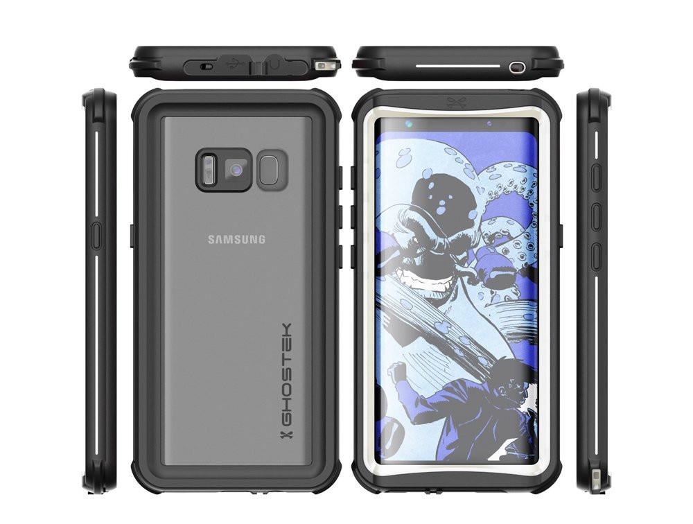 Galaxy S8 Plus Waterproof, Punkcase Ghostek Nautical Series, White
