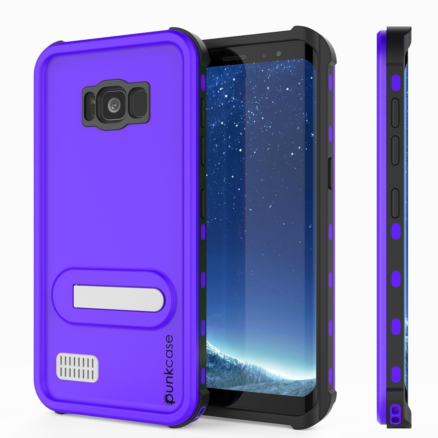 Galaxy S8 Plus PunkCase, [Kickstud Series] Slim Fit Cover [Purple]
