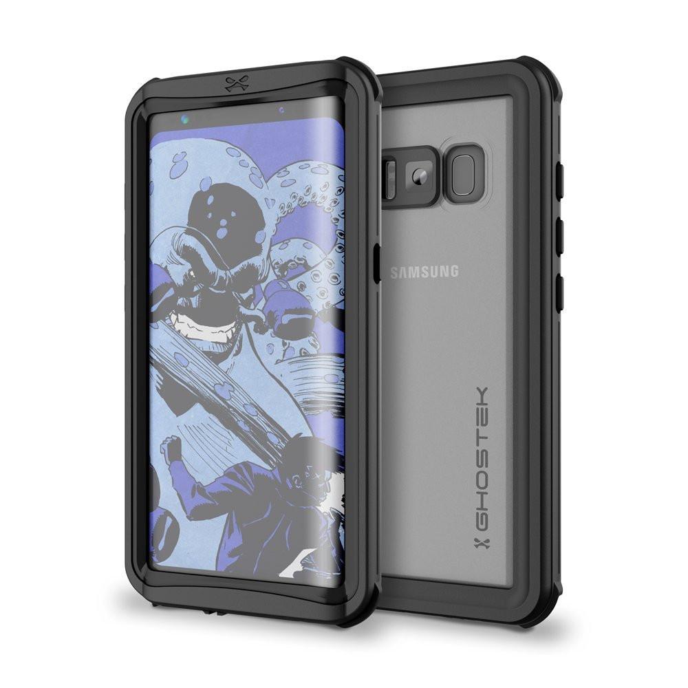 Galaxy S8 Waterproof Case, Ghostek Nautical Series (Black) | Slim Underwater Full Body Protection