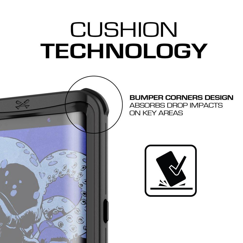 Galaxy S8 Waterproof Case, Ghostek Nautical Series (Black) | Slim Underwater Full Body Protection