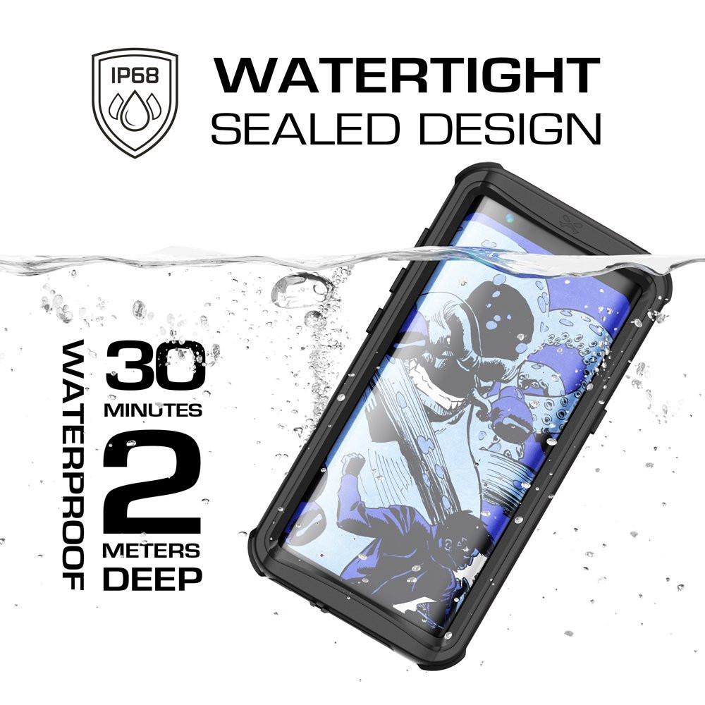 Galaxy S8 Waterproof Case, Ghostek Nautical Series (Black) | Slim Underwater Full Body Protection