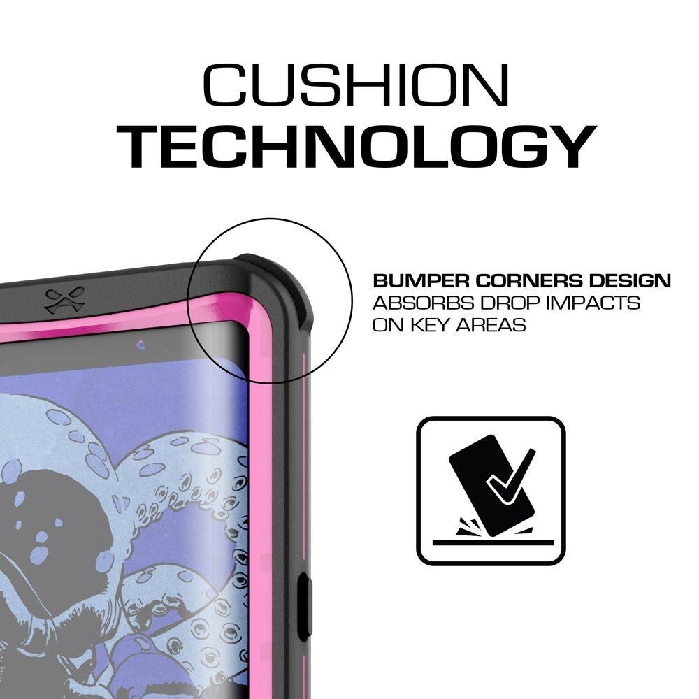Galaxy S8 Waterproof Case, Ghostek Nautical Series (Pink) | Slim Underwater Full Body Protection