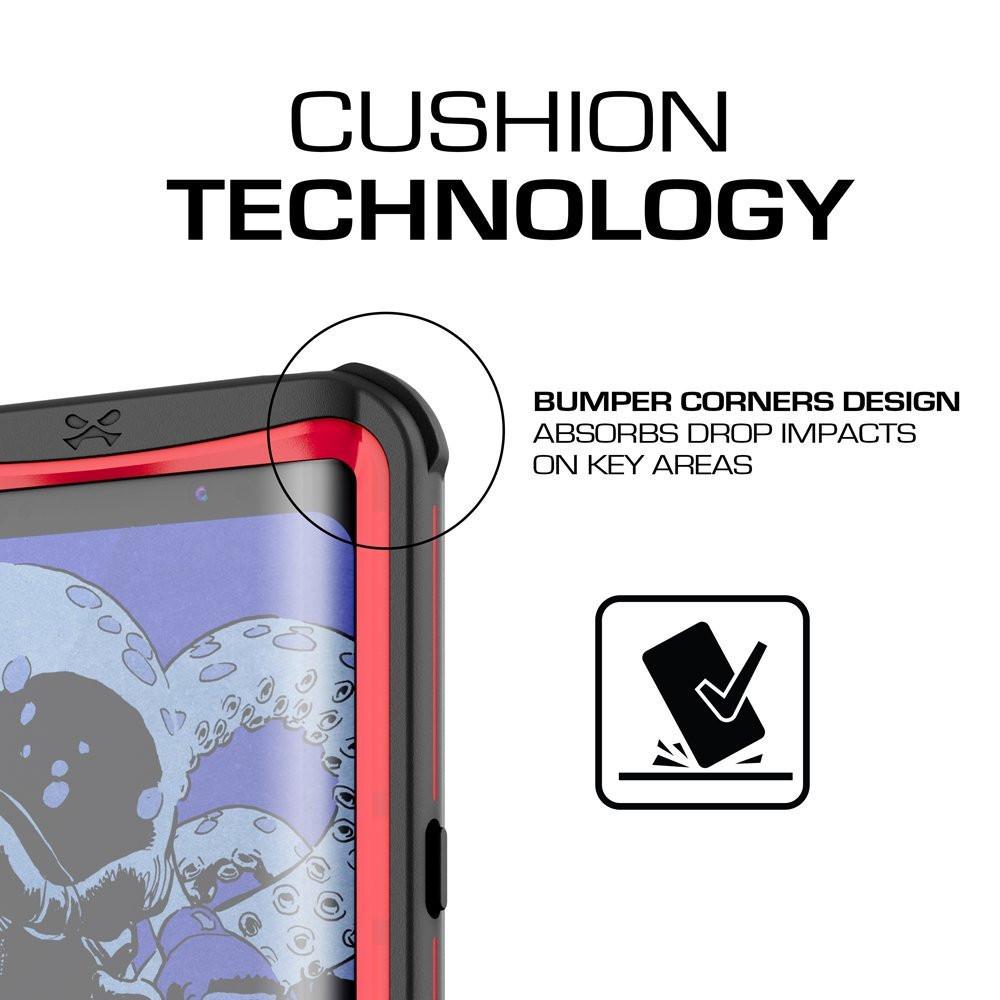 Galaxy S8 Waterproof Case, Ghostek Nautical Series (Red) | Slim Underwater Full Body Protection