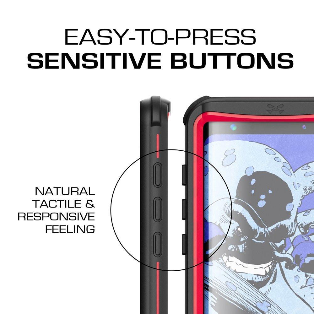 Galaxy S8 Waterproof Case, Ghostek Nautical Series (Red) | Slim Underwater Full Body Protection