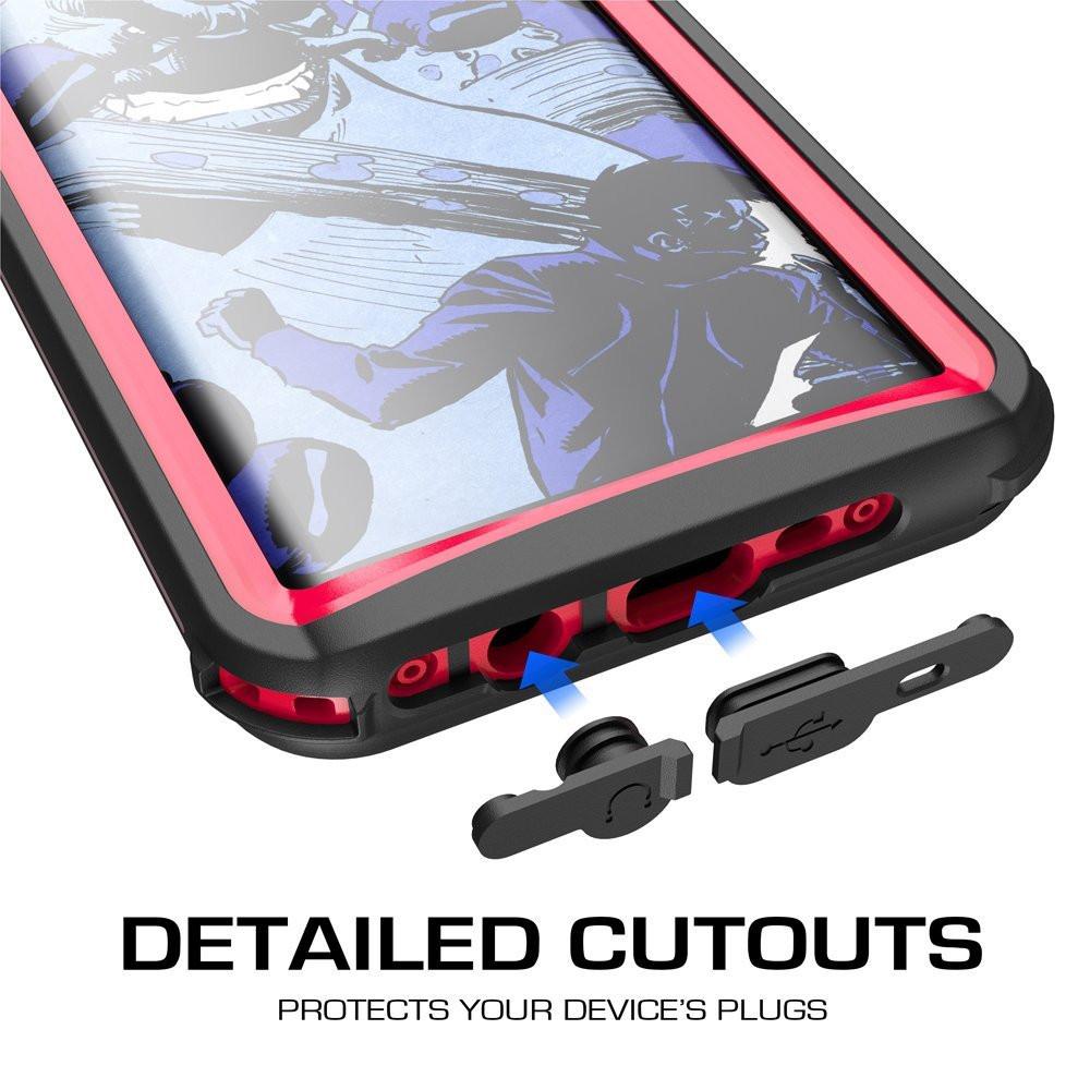 Galaxy S8 Waterproof Case, Ghostek Nautical Series (Red) | Slim Underwater Full Body Protection