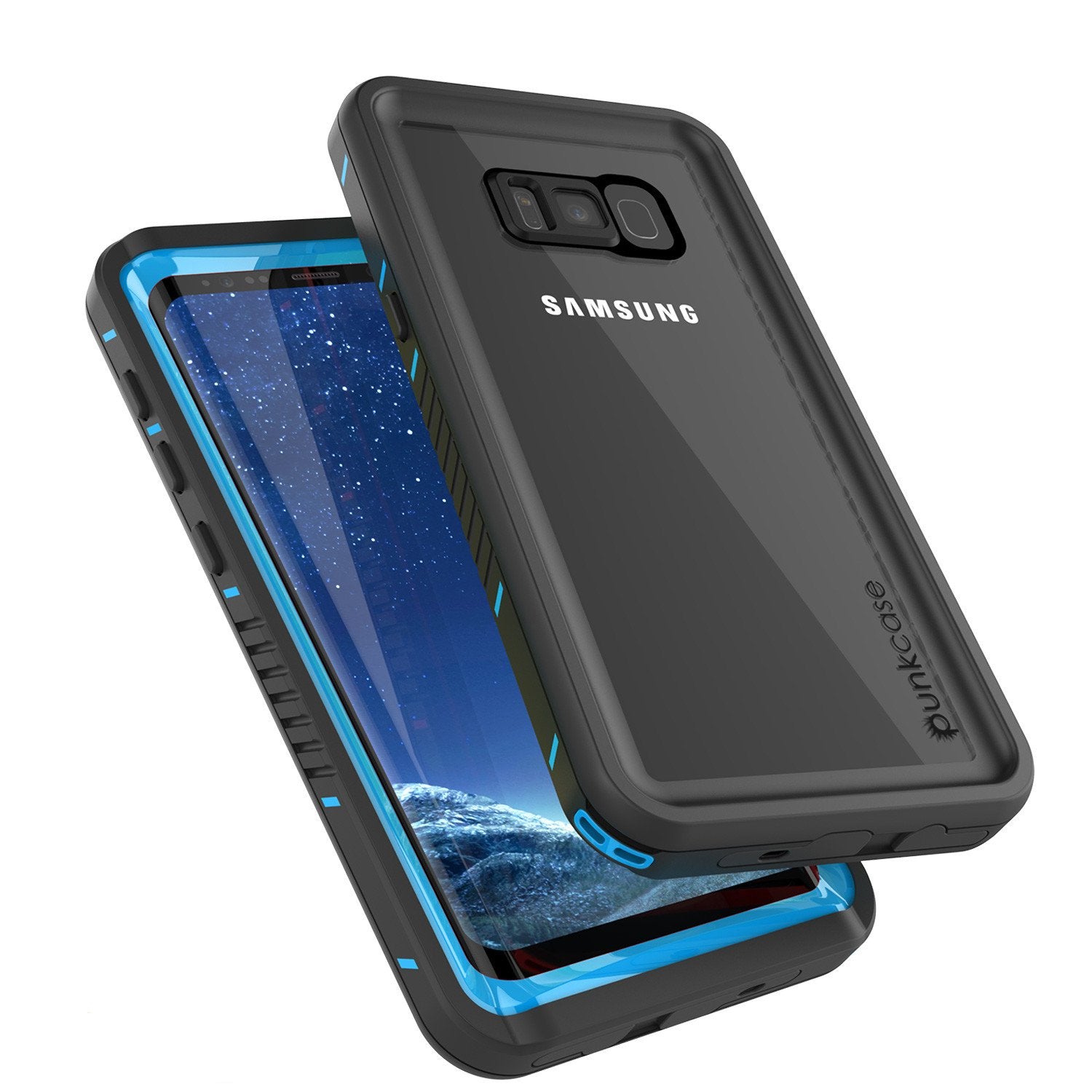 Galaxy S8 Punkcase Extreme Series Slim Fit Armor Cover [Light Blue]