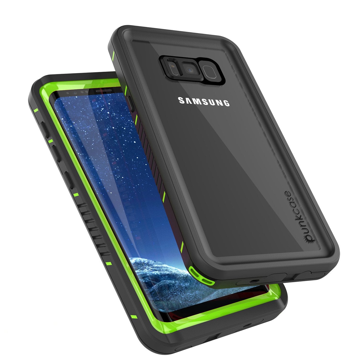 Galaxy S8 Punkcase [Extreme Series] Slim Fit Armor Cover [Green]