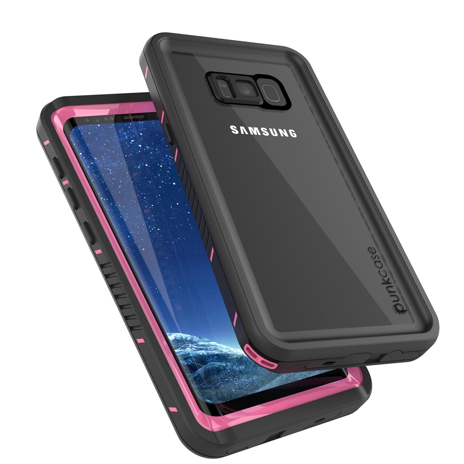 Galaxy S8 Plus Punkcase Extreme Series Slim Fit Armor Case, Pink