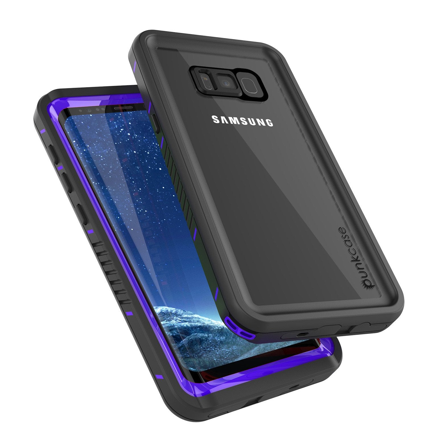 Galaxy S8 Punkcase [Extreme Series] Slim Fit Armor Cover [Purple]