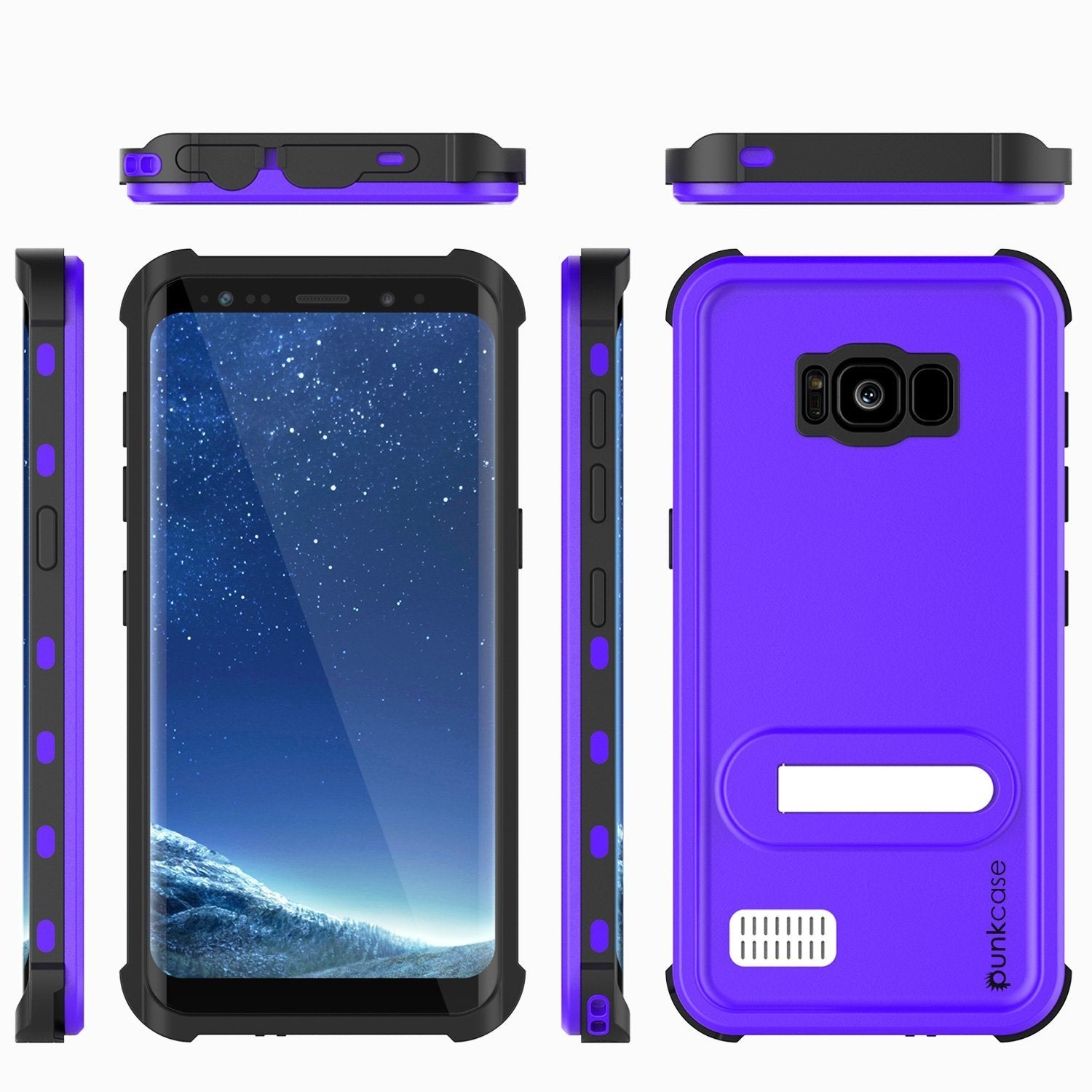 Galaxy S8 Plus PunkCase, [Kickstud Series] Slim Fit Cover [Purple]
