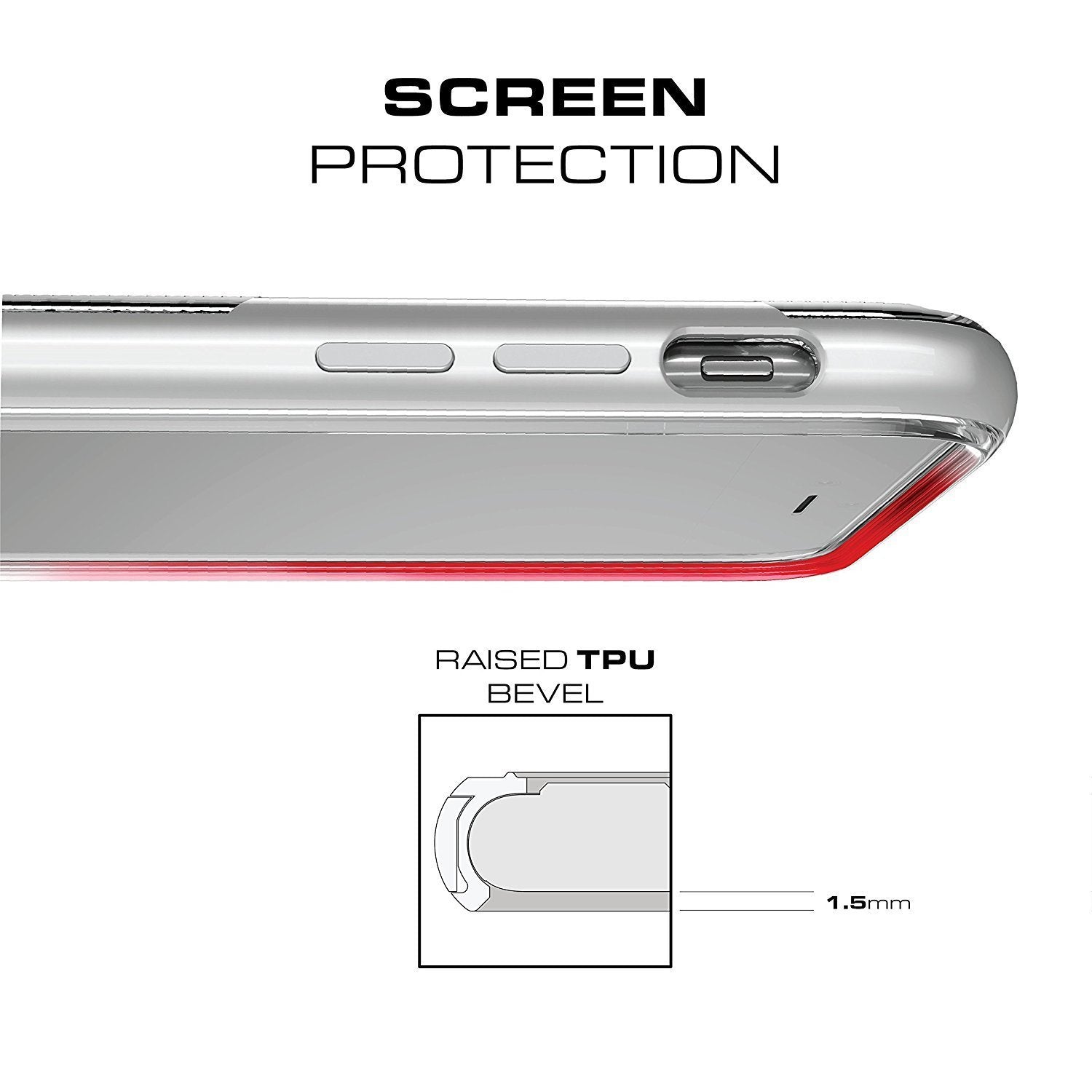 iPhone 8 Case, Ghostek Cloak 3 Series Case for iPhone 8 Case Clear Protective Case [GOLD]