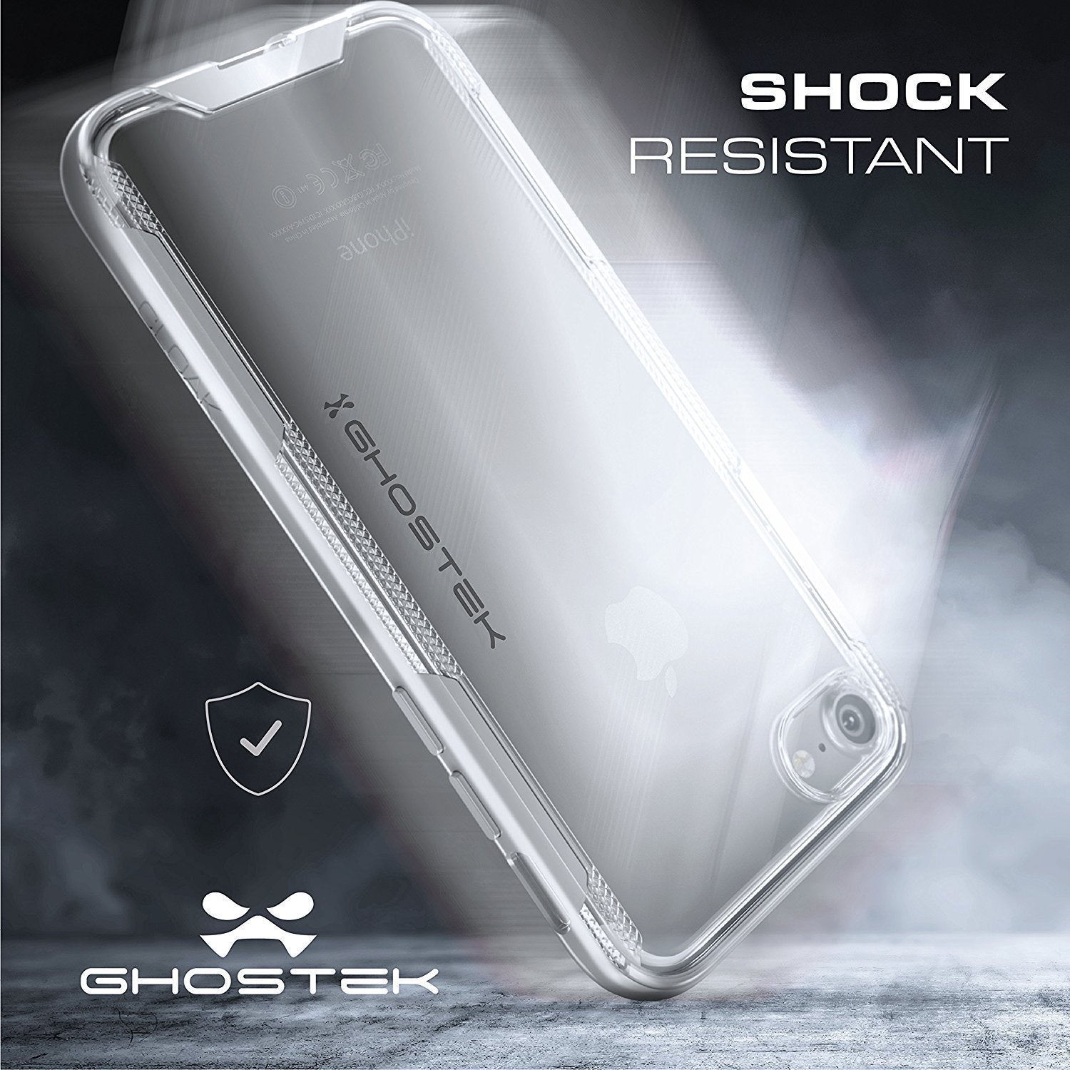 iPhone 8 Case, Ghostek Cloak 3 Series Case for iPhone 8 Case Clear Protective Case [Black]