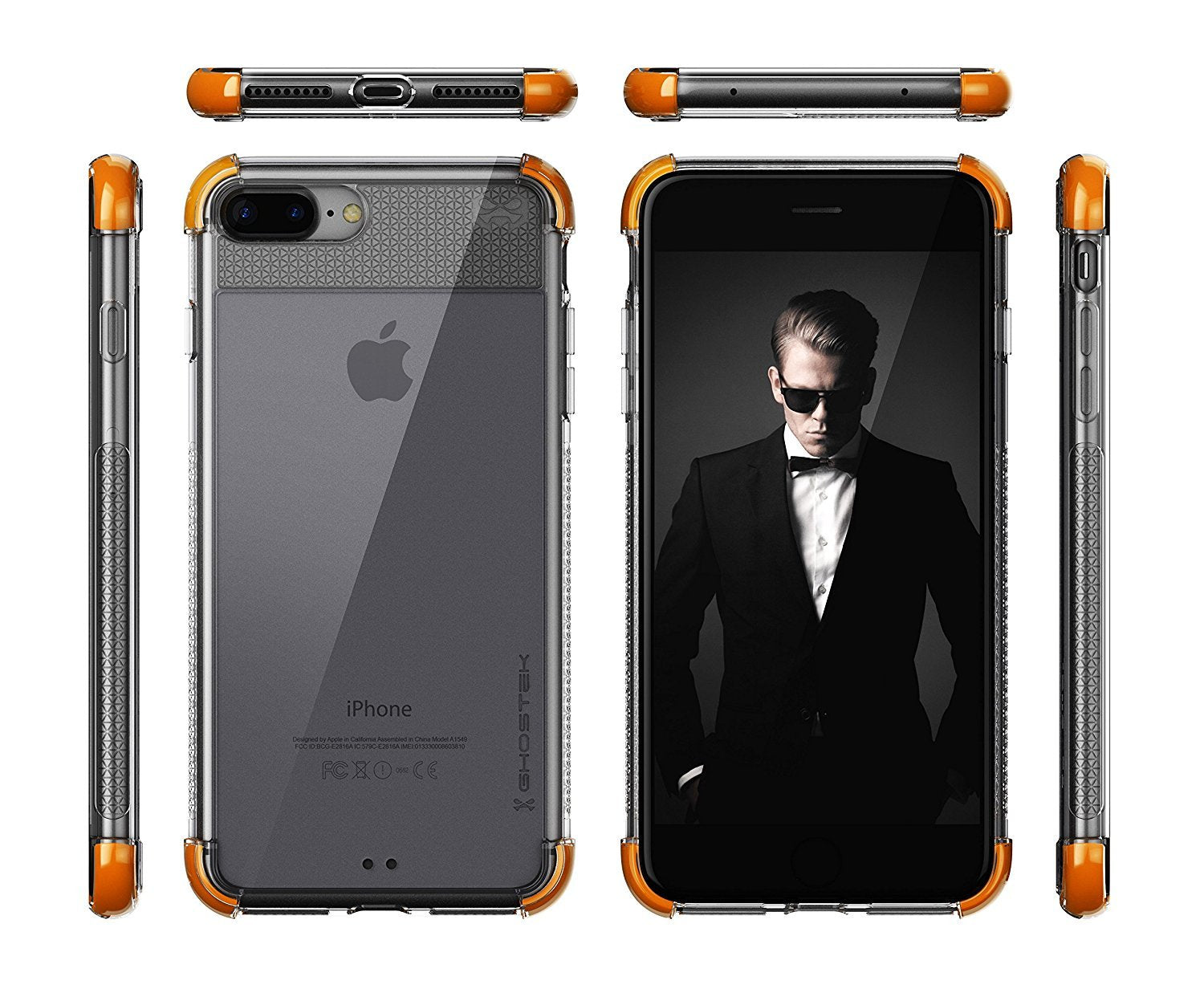iPhone 7+ Plus Case, Ghostek Covert 2 Series for iPhone 7+ Plus Protective Case [ Orange]