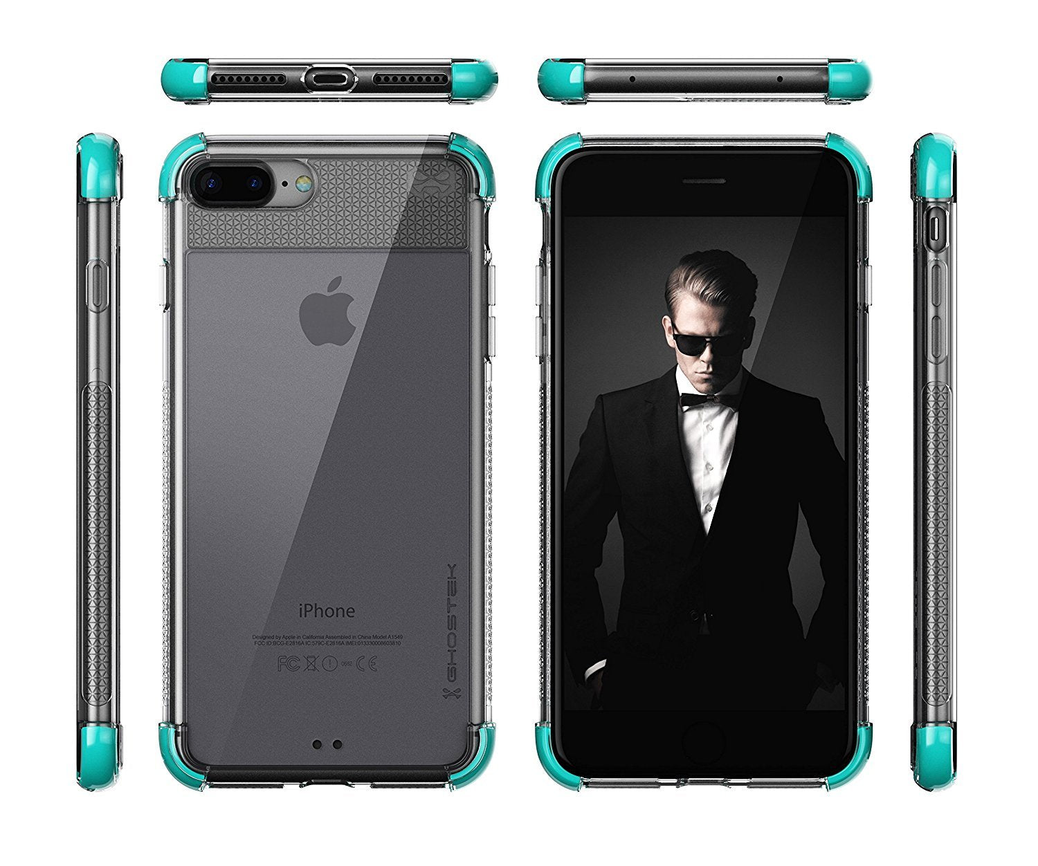 iPhone 8+ Plus Case, Ghostek Covert 2 Series for iPhone 8+ Plus Protective Case [ Teal]