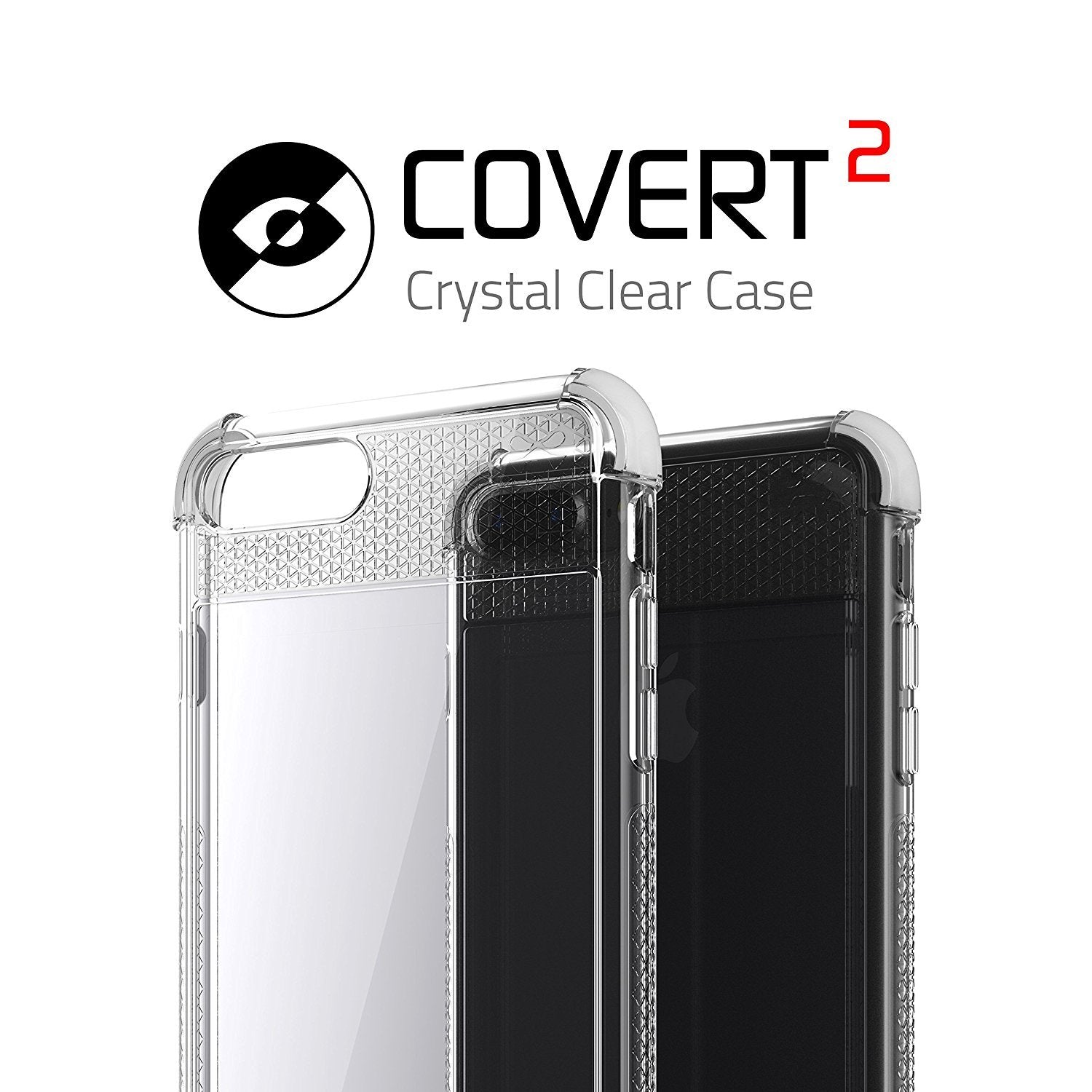 iPhone 8+ Plus Case, Ghostek Covert 2 Series for iPhone 8+ Plus Protective Case [ White]