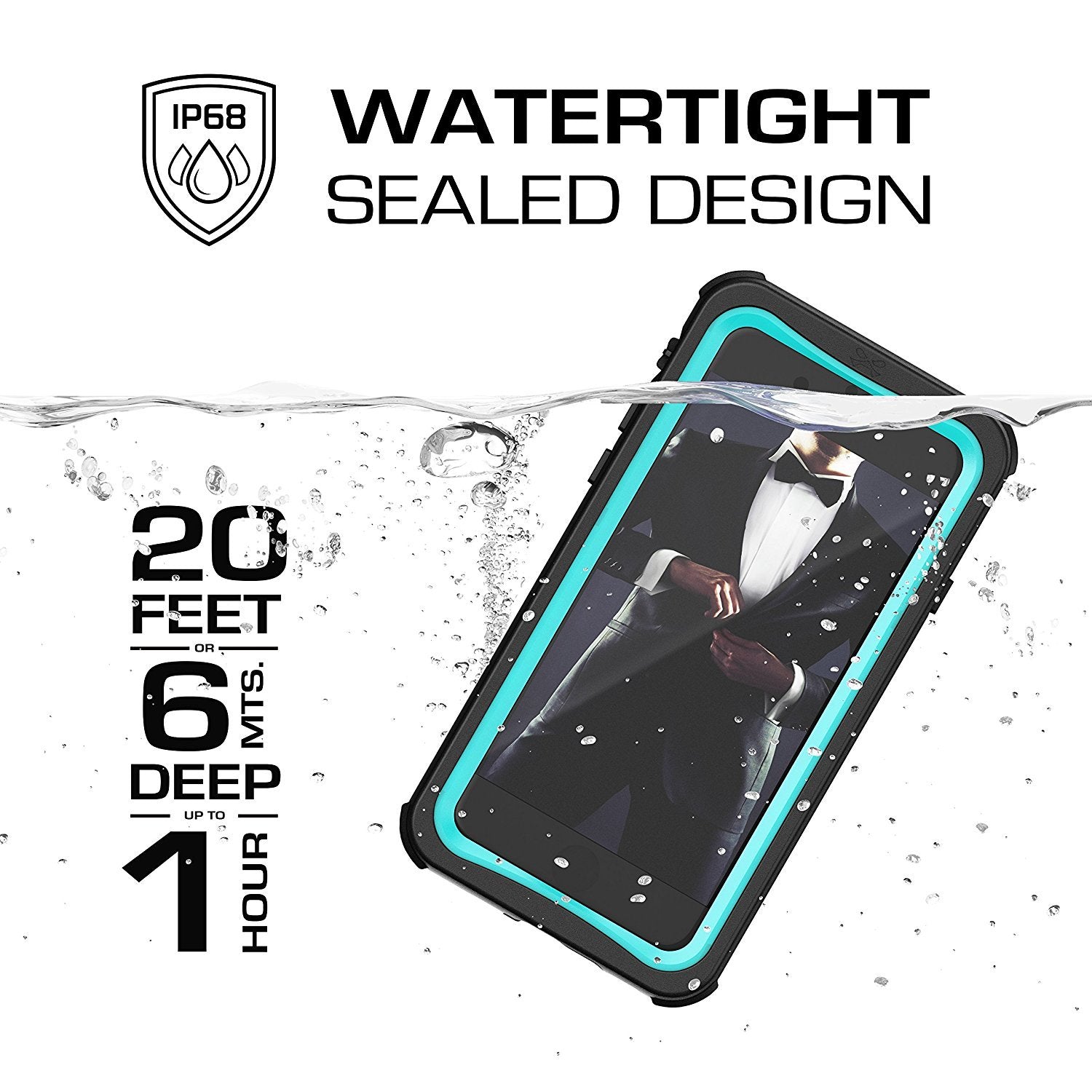iPhone 8/7 Case, Ghostek Nautical Series  for iPhone 8/7 Case | TEAL