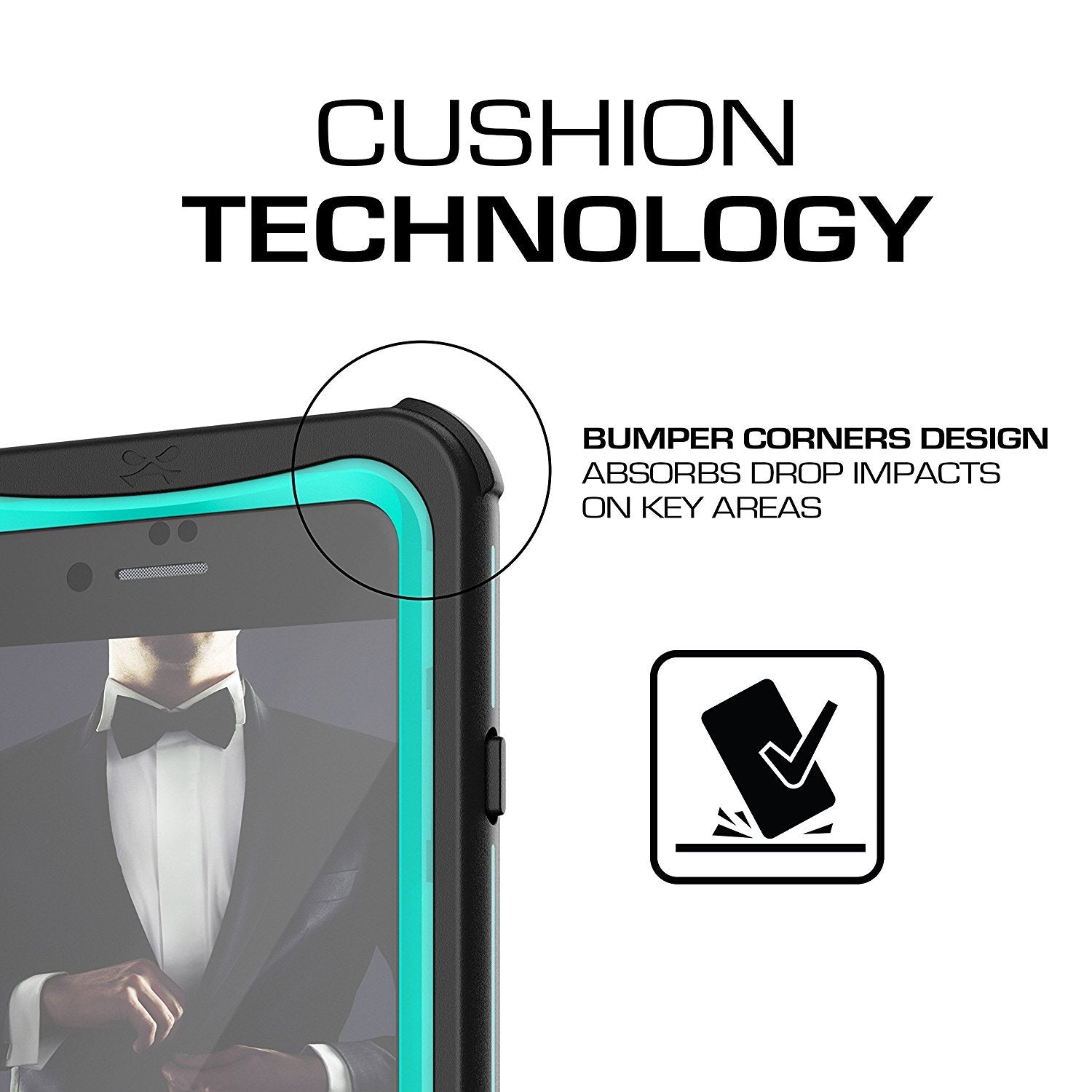 iPhone 8/7 Case, Ghostek Nautical Series  for iPhone 8/7 Case | TEAL