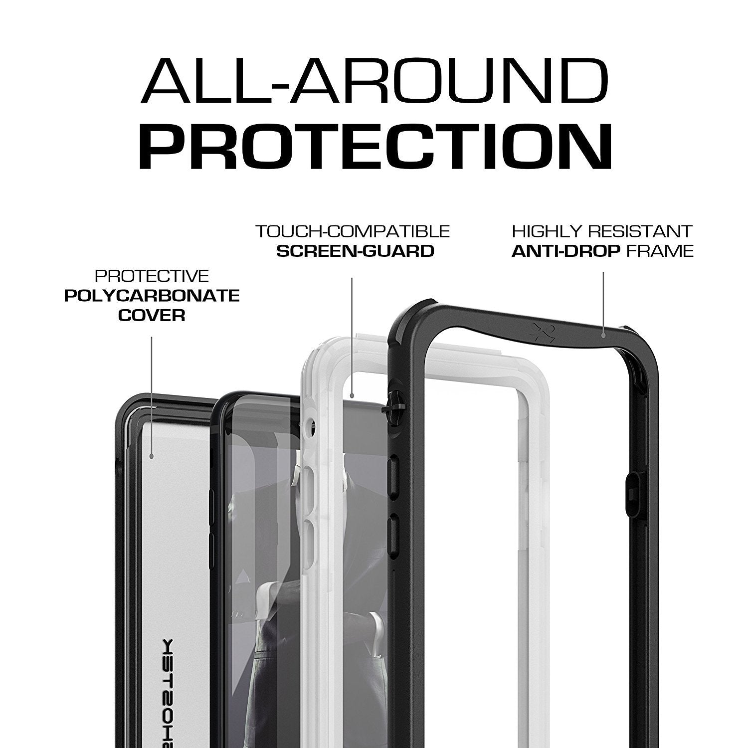 iPhone 8/7 Case, Ghostek Nautical Series  for iPhone 8/7 Case | WHITE