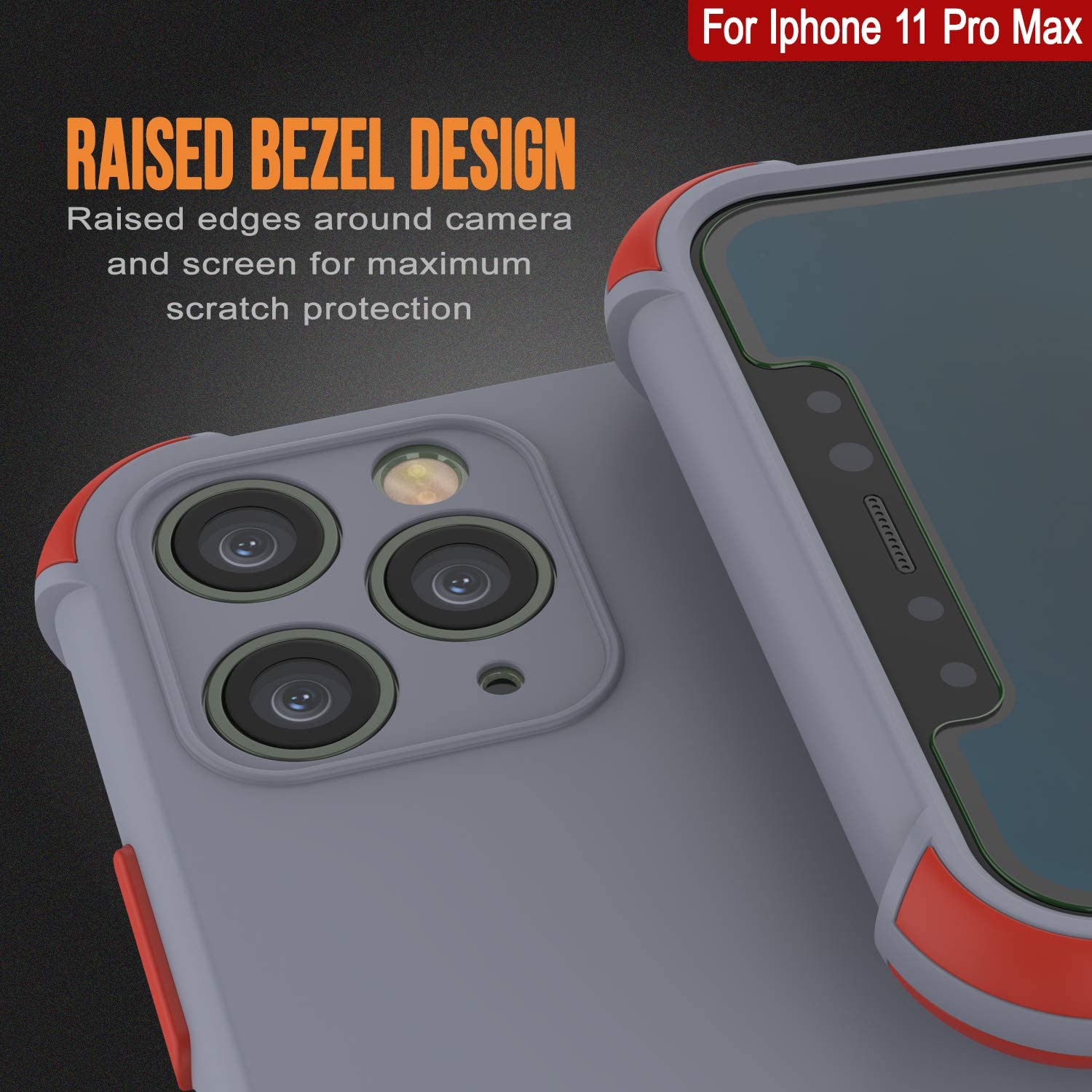Punkcase Protective & Lightweight TPU Case [Sunshine Series] for iPhone 11 Pro Max [Grey]