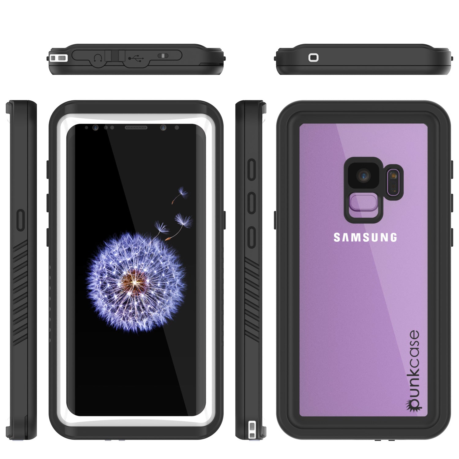 Galaxy S9 Case, Punkcase [Extreme Series]  Armor Cover [White]