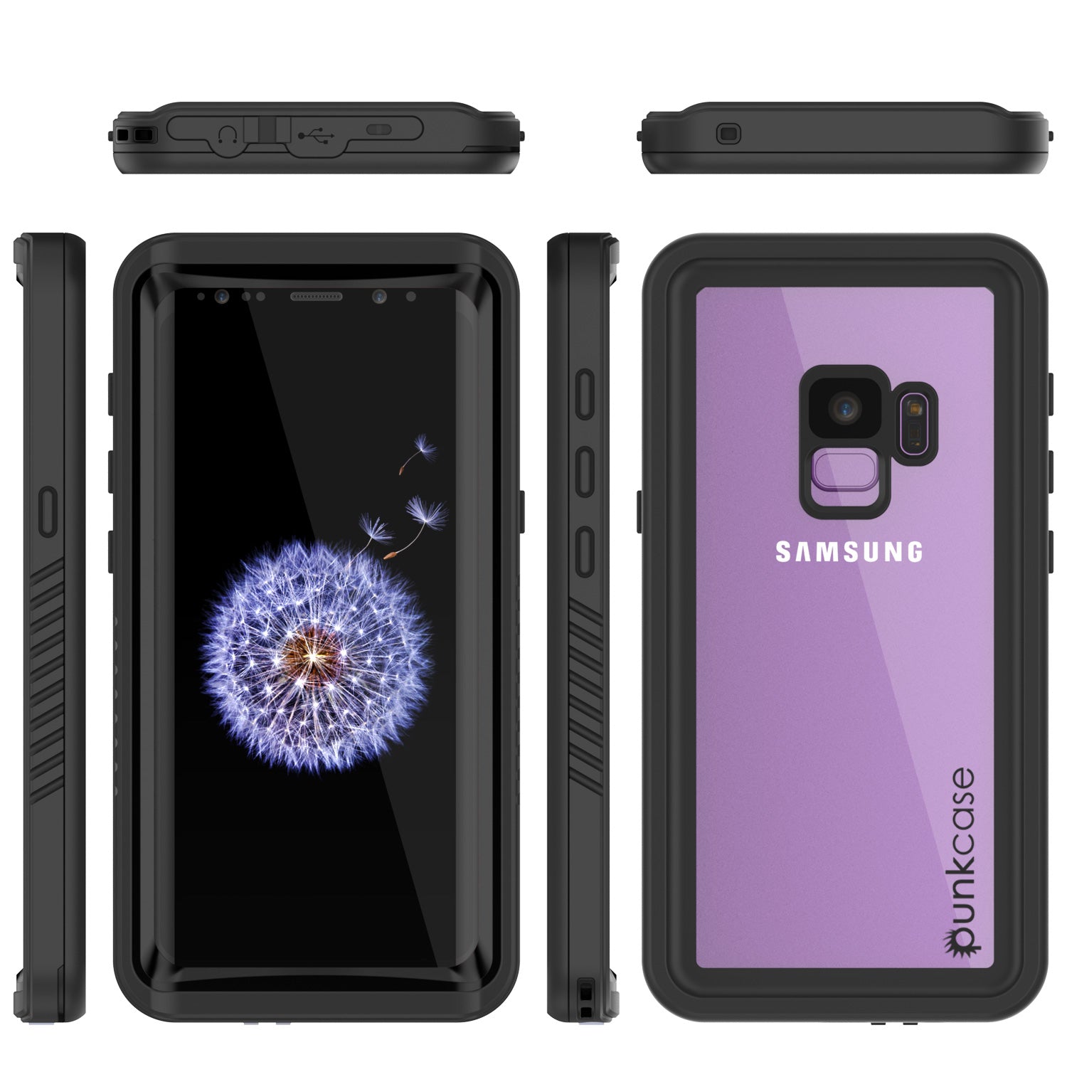 Galaxy S9 Plus Case, Punkcase Extreme Series Armor Cover [Black]