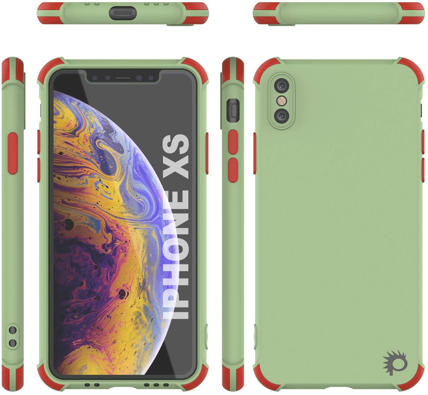 Punkcase Protective & Lightweight TPU Case [Sunshine Series] for iPhone XS [Light Green]