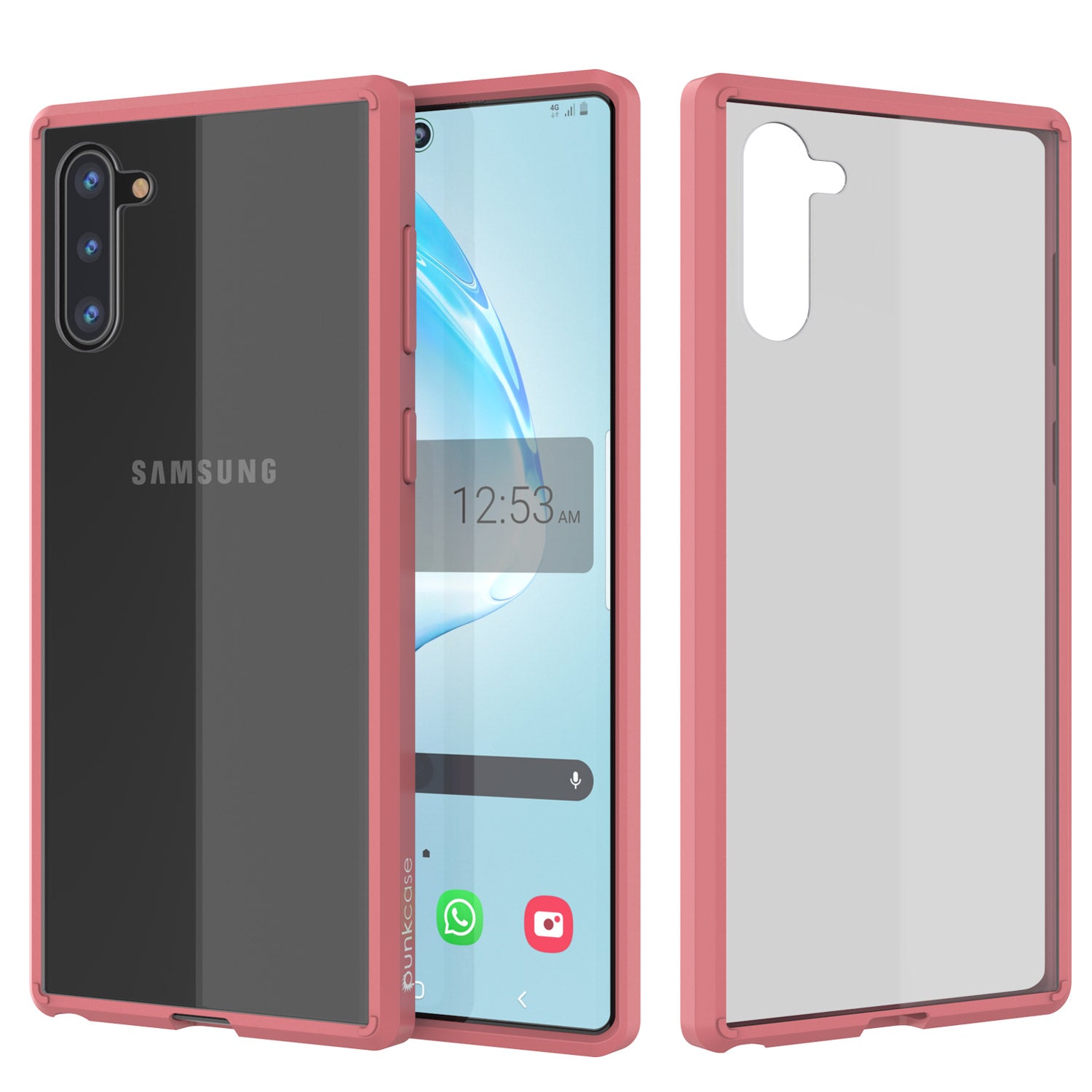Galaxy Note 10 Punkcase Lucid-2.0 Series Slim Fit Armor Crystal Pink Case Cover