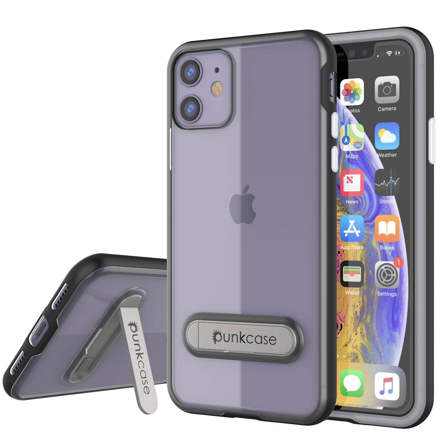 iPhone 11 Case, PUNKcase [LUCID 3.0 Series] [Slim Fit] Armor Cover w/ Integrated Screen Protector [Black]