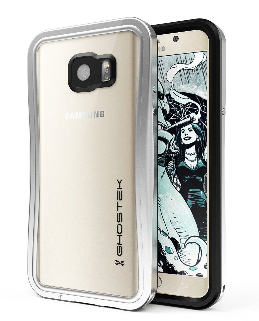 Note 5 Waterproof Case, Ghostek® Atomic 2.0 Series Silver for Samsung Galaxy Note 5 | Aluminum Frame