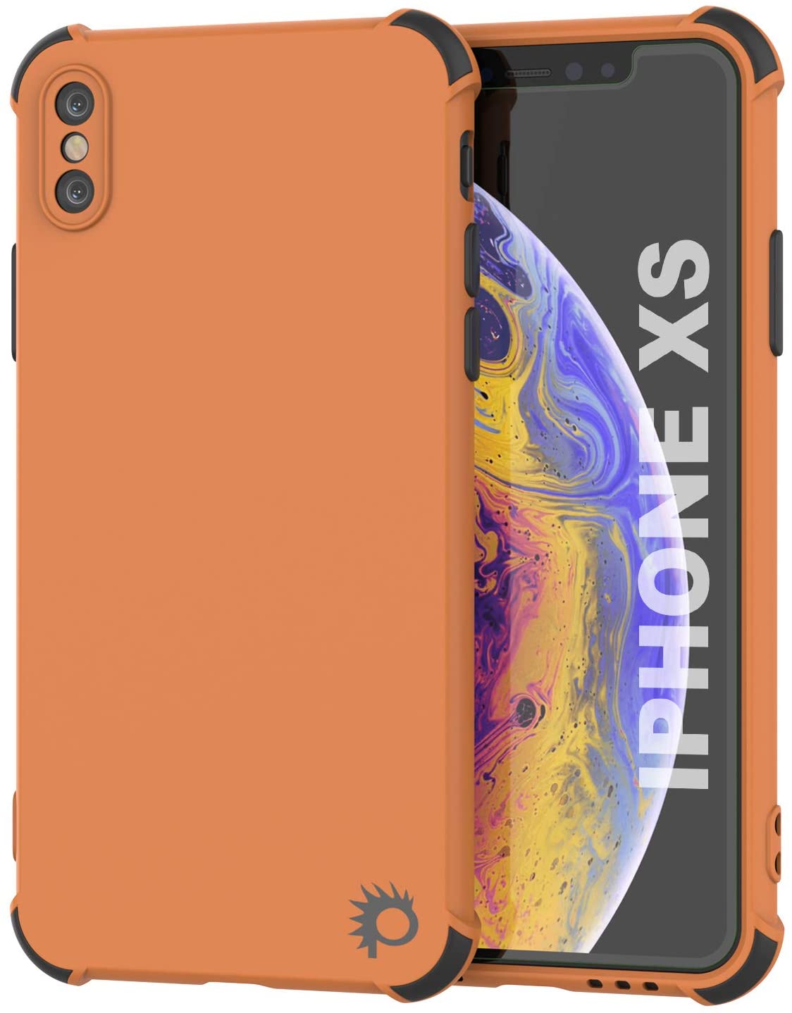 Punkcase Protective & Lightweight TPU Case [Sunshine Series] for iPhone XS [Orange]