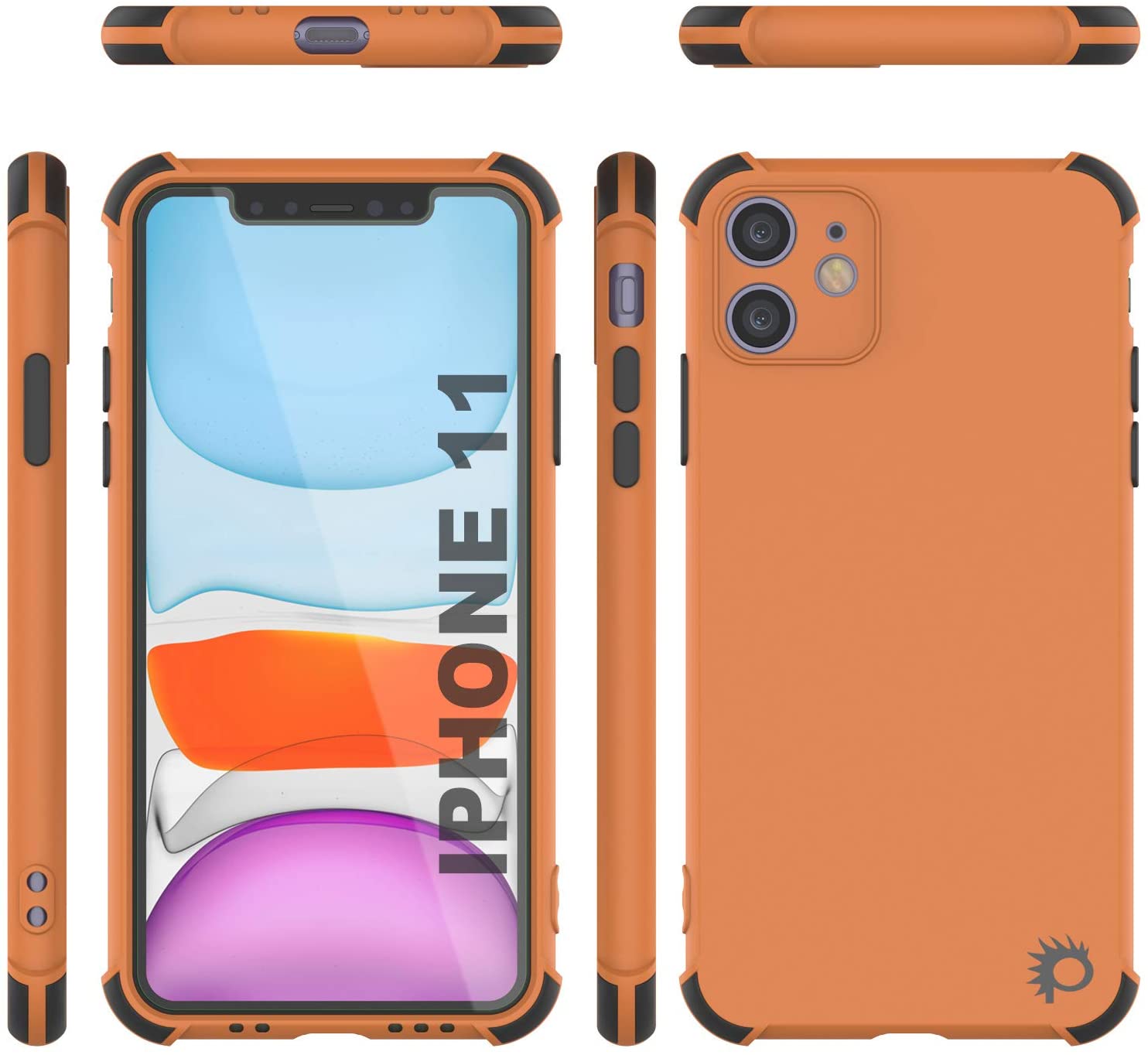 Punkcase Protective & Lightweight TPU Case [Sunshine Series] for iPhone 11 [Orange]