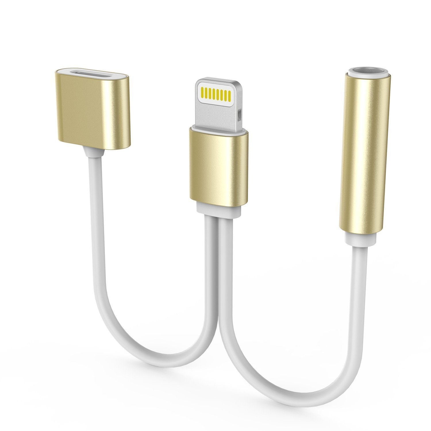 Punkzap Adapter Cable 2 in 1 Splitter Charger W/Earphone iphone x/8