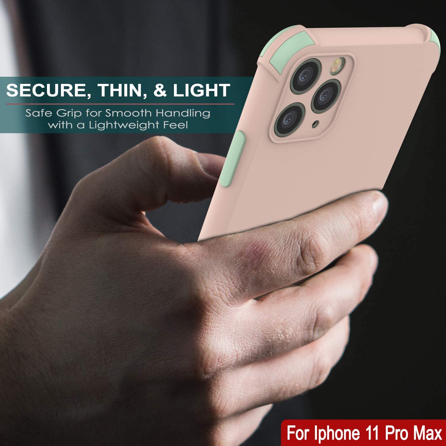 Punkcase Protective & Lightweight TPU Case [Sunshine Series] for iPhone 11 Pro Max [Pink]