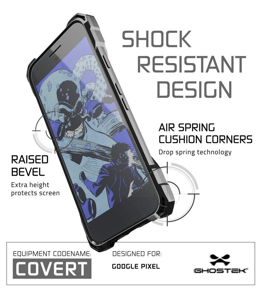 Google Pixel Case, Ghostek® Covert Space Grey, Premium Impact Armor | Lifetime Warranty Exchange